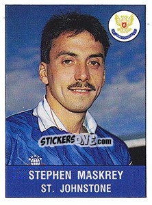 Figurina Stephen Maskrey - UK Football 1990-1991 - Panini