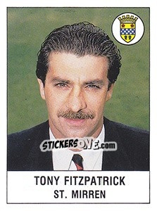 Sticker Tony Fitzpatrick - UK Football 1990-1991 - Panini