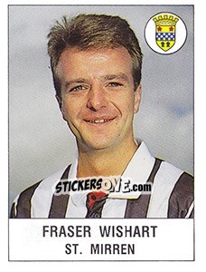 Sticker Fraser Wishart - UK Football 1990-1991 - Panini