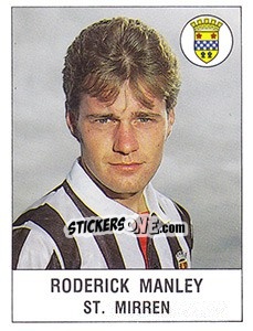 Sticker Roderick Manley - UK Football 1990-1991 n. 509 - Panini
