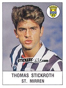 Cromo Thomas Stickroth - UK Football 1990-1991 - Panini