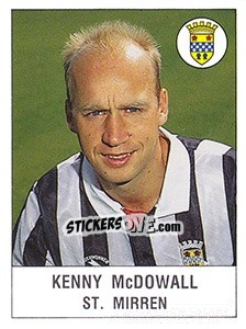 Figurina Kenny McDowall - UK Football 1990-1991 - Panini