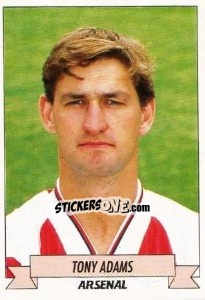 Sticker Tony Adams - English Football 1992-1993 n. 5 - Panini