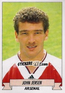 Sticker John Jensen - English Football 1992-1993 n. 6 - Panini