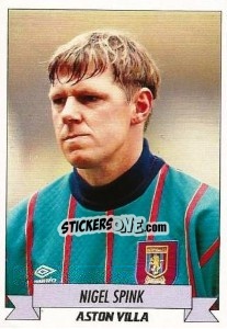 Figurina Nigel Spink - English Football 1992-1993 n. 13 - Panini