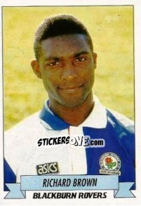 Sticker Richard Brown - English Football 1992-1993 - Panini