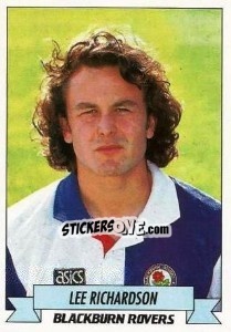 Sticker Lee Richardson - English Football 1992-1993 n. 34 - Panini