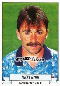 Sticker Micky Gynn - English Football 1992-1993 n. 56 - Panini