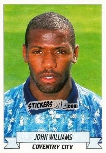 Sticker John Williams - English Football 1992-1993 - Panini