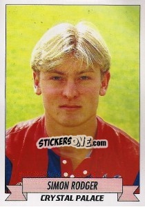 Figurina Simon Rodger - English Football 1992-1993 - Panini