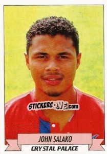 Sticker John Salako - English Football 1992-1993 n. 72 - Panini