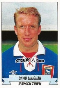 Sticker Andy Linighan - English Football 1992-1993 n. 87 - Panini