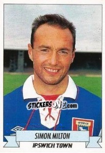Sticker Simon Milton - English Football 1992-1993 n. 92 - Panini