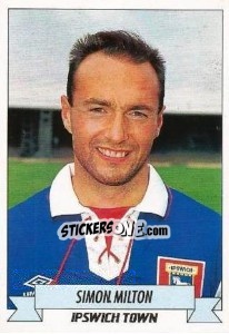 Cromo Simon Milton - English Football 1992-1993 - Panini