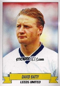Sticker David Batty - English Football 1992-1993 n. 104 - Panini