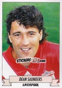 Cromo Dean Saunders - English Football 1992-1993 - Panini