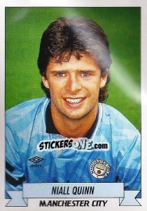 Sticker Niall Quinn - English Football 1992-1993 n. 127 - Panini