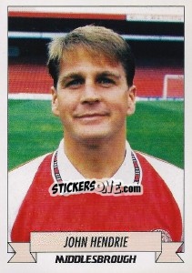 Sticker John Hendrie - English Football 1992-1993 n. 154 - Panini