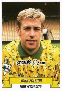 Figurina John Polston - English Football 1992-1993 n. 158 - Panini