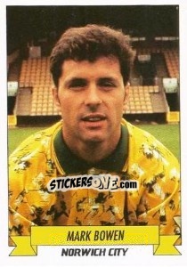 Sticker Mark Bowen - English Football 1992-1993 n. 159 - Panini