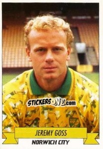 Sticker Jeremy Goss - English Football 1992-1993 n. 163 - Panini