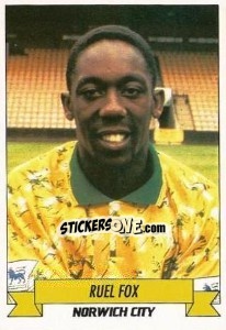 Sticker Ruel Fox - English Football 1992-1993 n. 165 - Panini