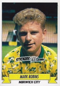 Sticker Mark Robins - English Football 1992-1993 - Panini