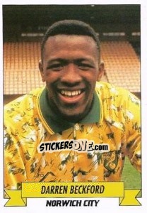 Figurina Darren Beckford - English Football 1992-1993 n. 167 - Panini