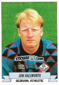 Sticker John Hallworth - English Football 1992-1993 n. 181 - Panini