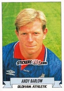 Sticker Andy Barlow - English Football 1992-1993 - Panini