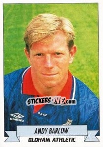 Figurina Andy Barlow - English Football 1992-1993 n. 182 - Panini