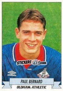 Sticker Paul Bernard - English Football 1992-1993 n. 185 - Panini