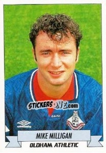Figurina Mike Milligan - English Football 1992-1993 n. 187 - Panini