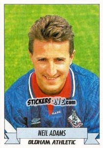 Sticker Neil Adams - English Football 1992-1993 n. 188 - Panini