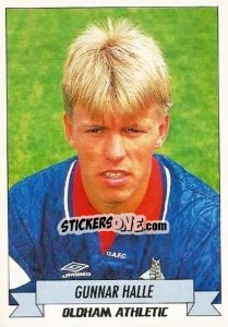 Sticker Gunnar Halle - English Football 1992-1993 n. 190 - Panini