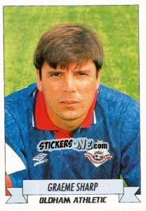 Sticker Graeme Sharp - English Football 1992-1993 n. 191 - Panini