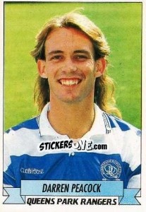 Sticker Darren Peacock - English Football 1992-1993 n. 197 - Panini
