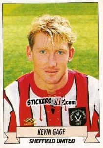 Figurina Kevin Gage - English Football 1992-1993 n. 206 - Panini