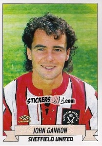 Sticker John Gannon - English Football 1992-1993 - Panini