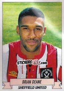 Sticker Brian Deane - English Football 1992-1993 n. 215 - Panini