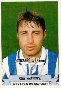 Sticker Paul Warhurst - English Football 1992-1993 n. 222 - Panini