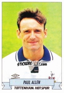 Sticker Paul Allen - English Football 1992-1993 n. 247 - Panini