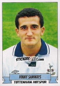 Sticker Vinny Samways - English Football 1992-1993 n. 250 - Panini