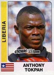 Cromo Antonhy Tokpah - African Cup of Nations 1996 - Panini