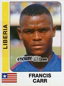 Sticker Francis Carr - African Cup of Nations 1996 - Panini