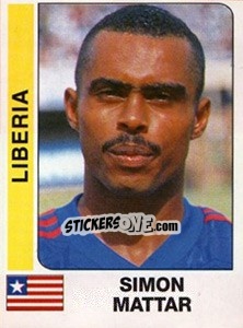 Cromo Simon Mattar - African Cup of Nations 1996 - Panini