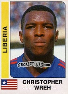 Sticker Christopher Wreh - African Cup of Nations 1996 - Panini