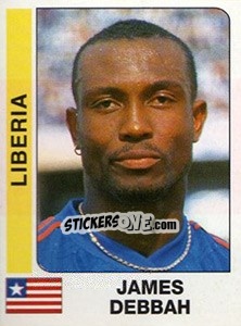 Cromo James Debbah - African Cup of Nations 1996 - Panini