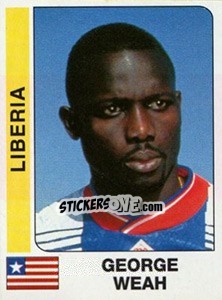 Sticker George Weah - African Cup of Nations 1996 - Panini