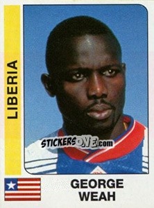 Sticker George Weah - African Cup of Nations 1996 n. 186 - Panini